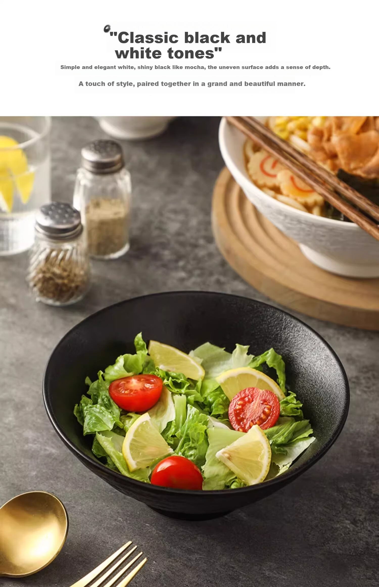 PINYU Japanese-Style Conical Bowl, High-End Noodle Bowl, New Home-Use Luosifen Bowl, Soup Bowl, Aesthetically Pleasing Ramen Bowl 13