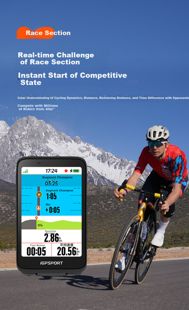 IGPSPORT Bicycle Computer, Road Bike GPS Navigation Computer, Smart Wireless Cycling Computer, BiNavi, Black 11