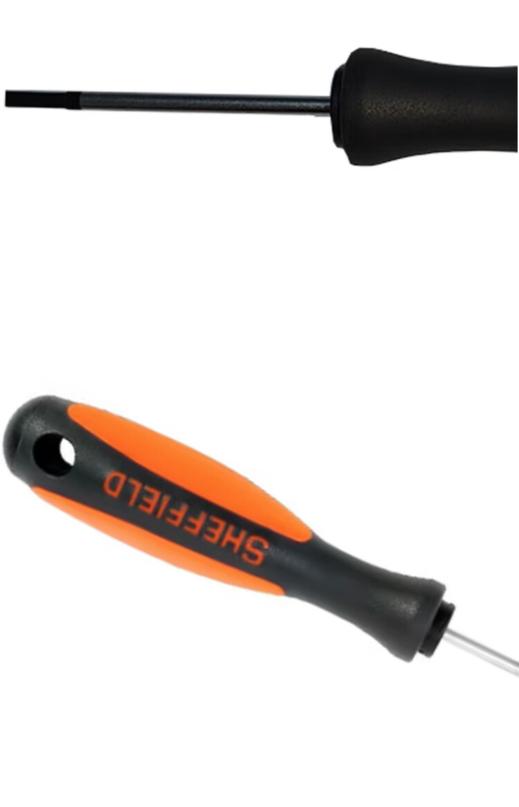SHEFFIELD Dual-Color Handle Parallel Flathead Screwdriver 2.0×50mm S056401 12