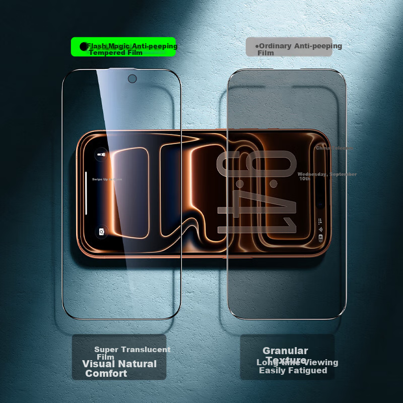 Защитное стекло SmartDevil для Apple iPhone 17 Pro Max, ультратонкое 0.18 мм, 3D полное покрытие, высокая прозрачность, антибликовое, антиотпечатки, закаленное стекло