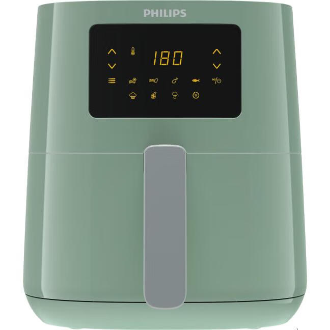 PHILIPS Air Fryer Home Use 4.1L Large Capacity Smart Touch Flip-Free HD9252/51 Green