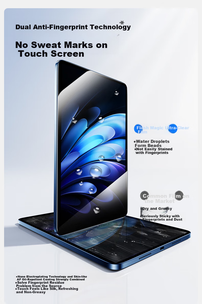 Shanmo Tempered Glass Screen Protector for VivoPad5 Pro/iQOO Pad5Pro/2Pro Tablet, 13-Inch 2025 Soft Light Version Full Coverage HD Clear Screen Protector with Dust-Free Installation Box 12