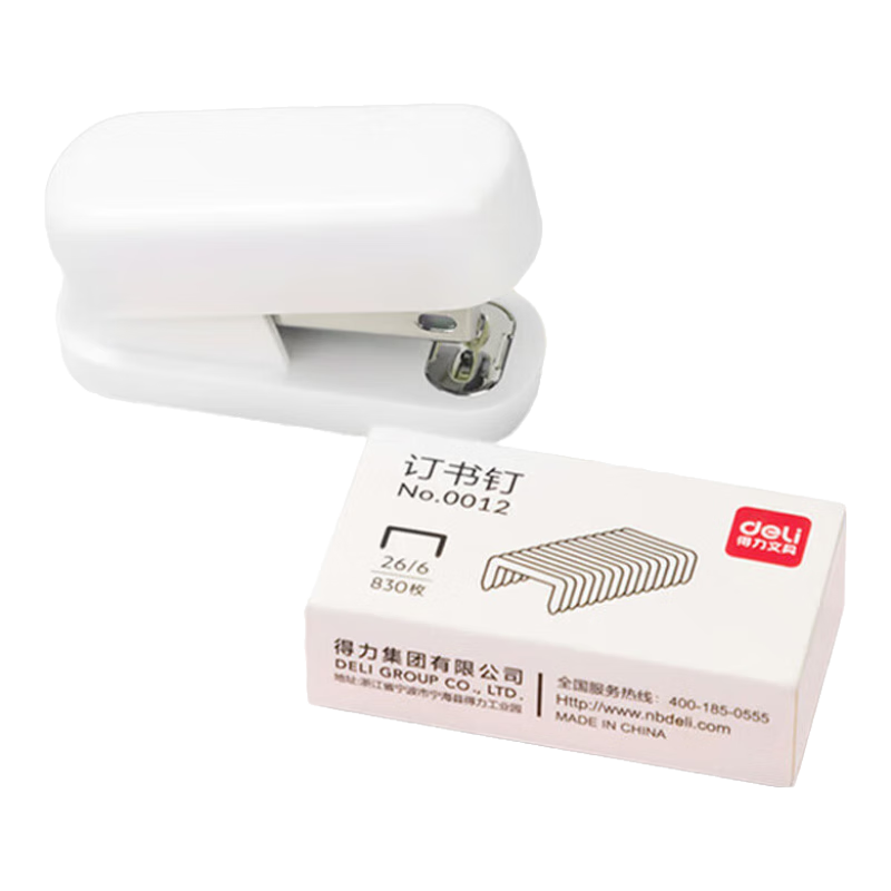 Deli [Back to School Stationery] Mini Stapler, Student Office Lightweight Portable Small Macaron Color Stapler/binder/stapler, Random Color, TA202