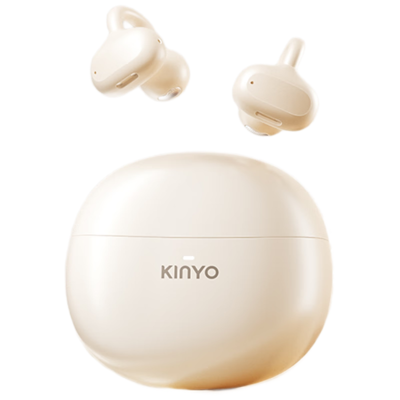 KINYO 2026 Latest Bluetooth Bone Conduction Ear Clip Open Wireless Non-In-Ear Sports Headphones Long Battery Life AI Noise Cancelling Translator
