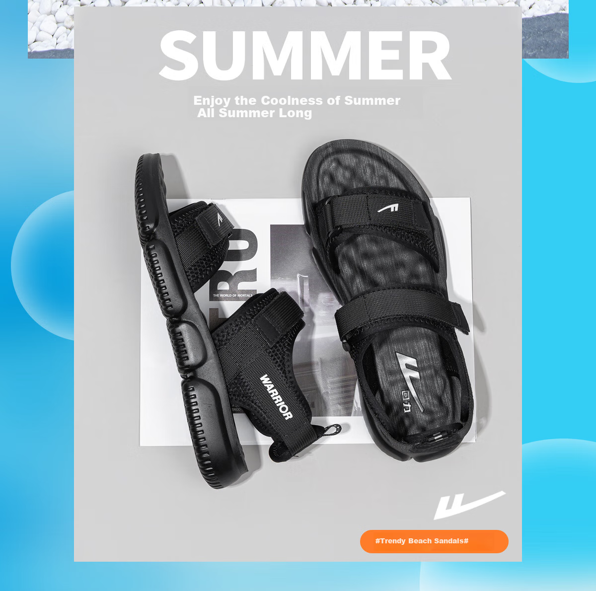 Huili Men's Shoes, Summer Outdoor Sandals, Casual Comfortable Soft-Soled Slippers, Versatile Men's Beach Shoes, 0496 Black, Size 40 2