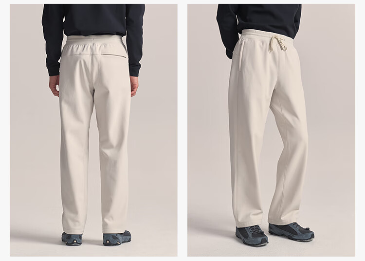 JD Original F4 Series Fleece Pants, High-Elastic Fleece-Lined Trousers for Women, Winter New Year Clothing, Cream Color, Size S 9