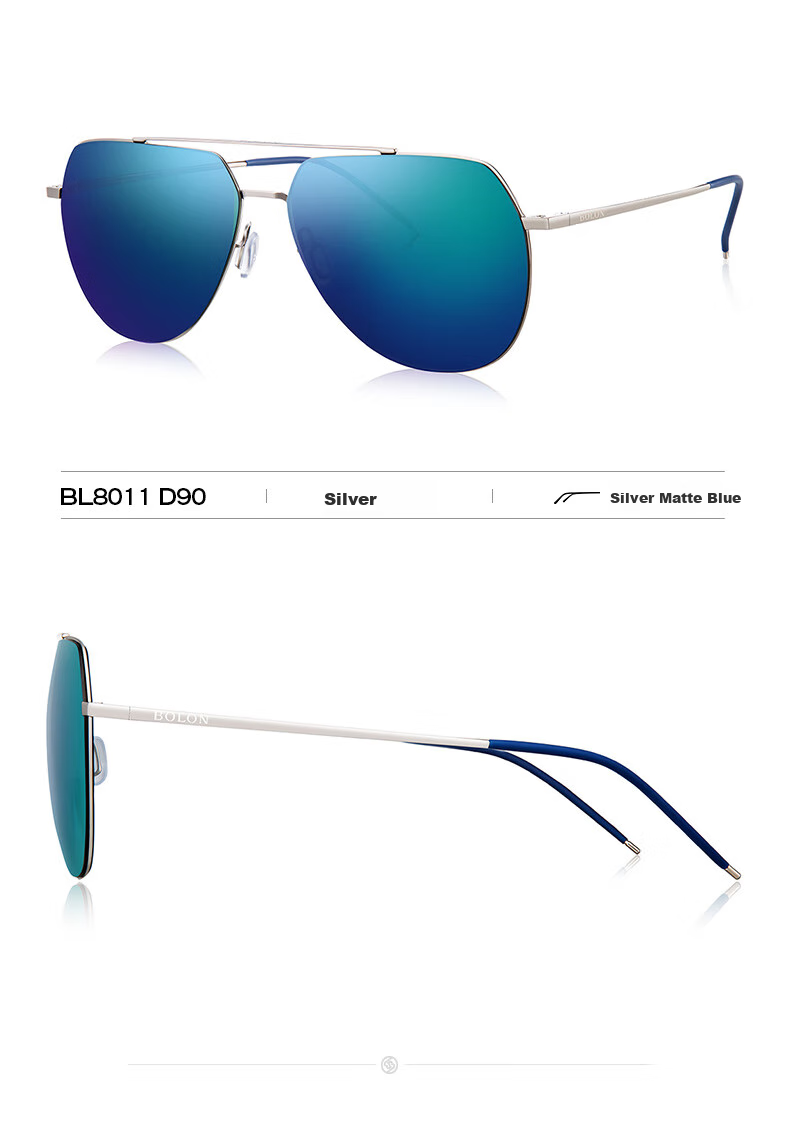 BOLON Sunglasses, Polarized Driving Fishing Sun Protection Glasses for Men, Toad-Shaped Glasses, Gift for Boyfriend, Trendy BL8122 D11 14