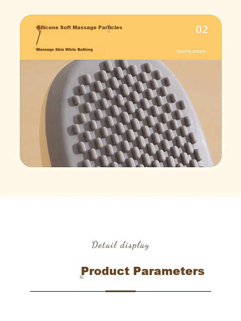 LINGCHEN Exfoliating Washcloth, Painless Bath Scrubber, Powerful Mud Removal Tool for Back, Coarse And Fine Sand for Exfoliation, Dead Skin Removal Bathing Aid 13