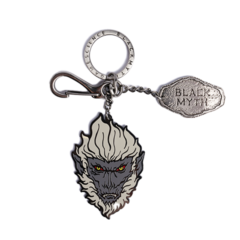 Black Myth Stone Ape Keychain Wukong Style Bag Pendant Thermochromic Enamel Creative Hanging Ornament Collectible Gift