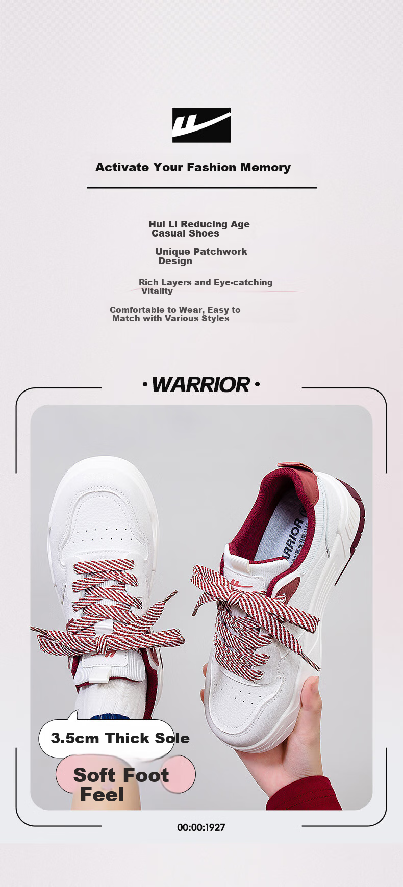Huili Official Women's Shoes, Summer Sneakers for Women 2026, Casual Ladies' Shoes, Lightweight Thick-Soled Shoes for Women, White-Gray Size 38 2