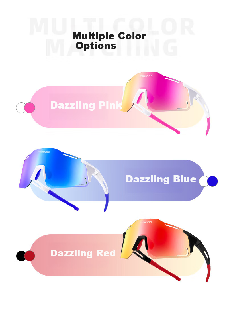 Tasiduizhang Children's Bicycle Riding Glasses, Youth Boys And Girls Windproof Sandproof Colorful Polarized Skateboard Balance Bike Goggles 3