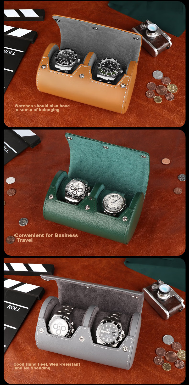 DrikLux Watch Storage Box, Portable Travel Case for Wristwatches, Suitable for Mechanical And Quartz Watches 9