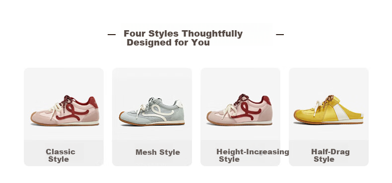 BASTO [Zhang Yuexi's Choice] Candy-Colored Height-Increasing Training Shoes, Slanted Casual Forrest Gump Shoes for Women, Yellow, Size 36 1