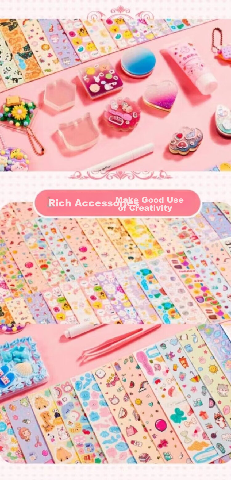 Beimuxing Children's Guka Planner Notebook Gift Set, Girls' Toys for Ages 6-10, Birthday Gifts for Girls, Planner Stickers 4
