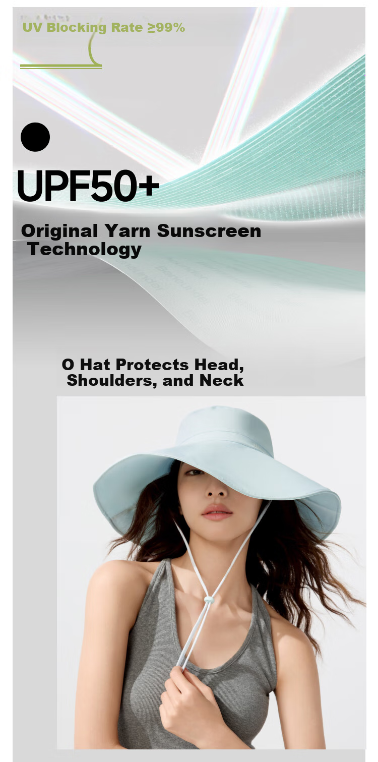 Beneunder Women's Double-Sided Sun Hat, Wide Brim Fishing Hat, UV Protection Full Face Sun Visor AL005 3