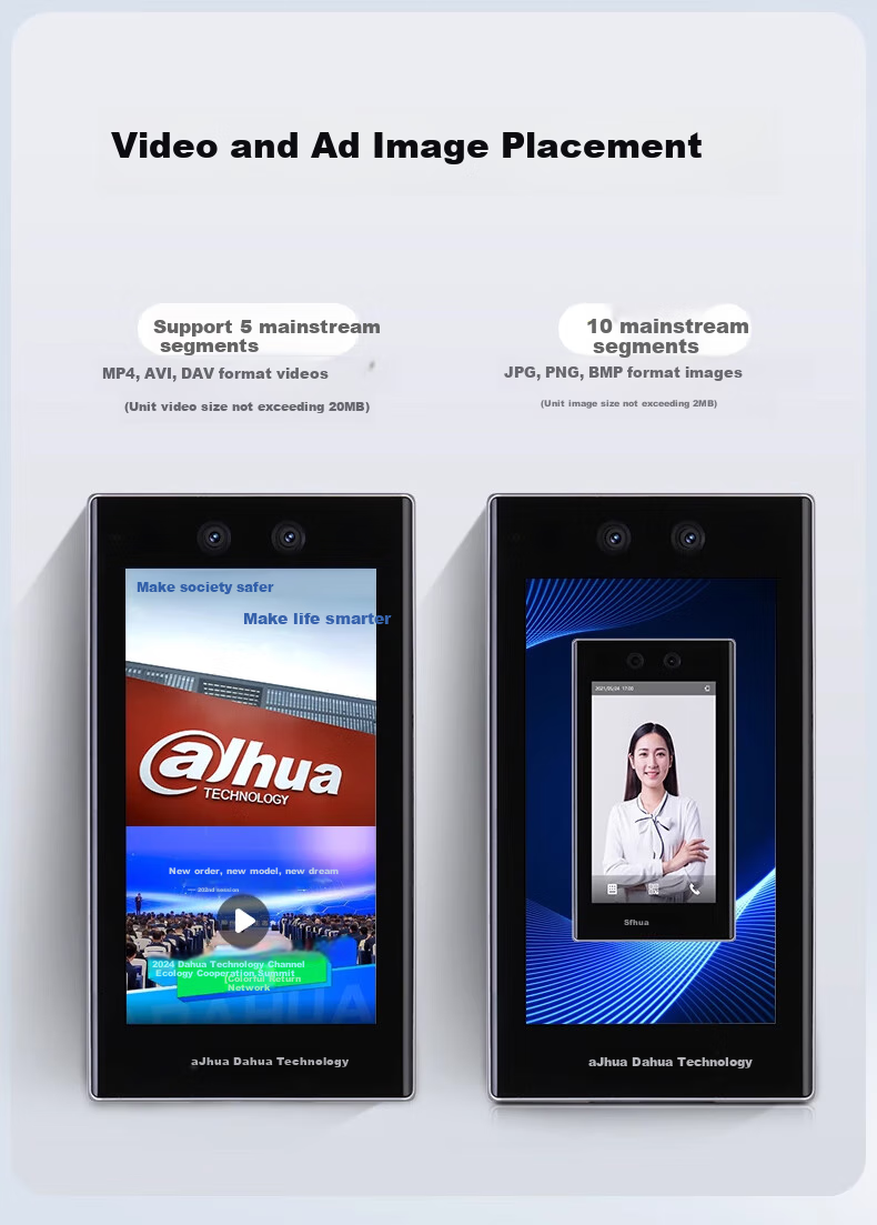 Dahua Facial Recognition Access Control All-In Machine, Enterprise WeChat Co-Branded Time Clock, 7-Inch Touchscreen, Company Face And Card Attendance Machine, Outdoor Waterproof Turnstile K72-W 14
