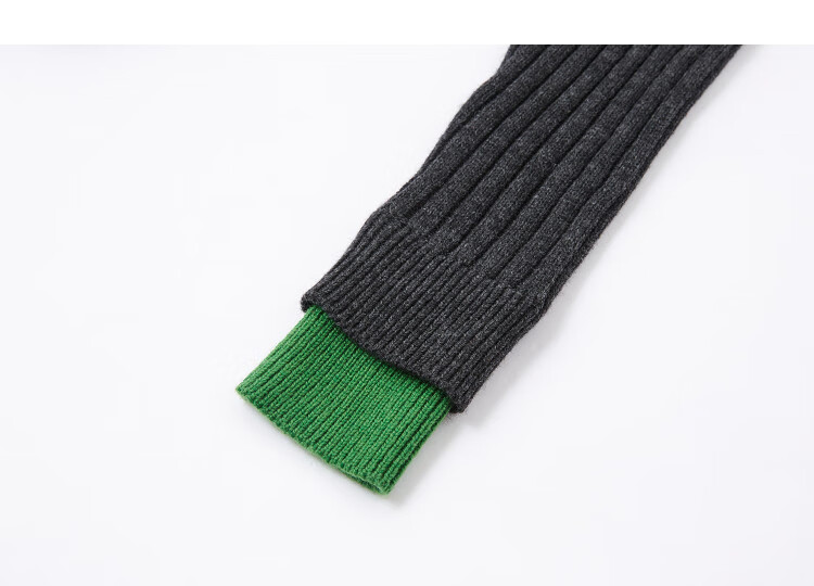 Demana [Cloud Breath Wool] Winter Elegant Stand Collar Half-Placket Colorblock Soft Stretch Slimming Knit Sweater Top 3