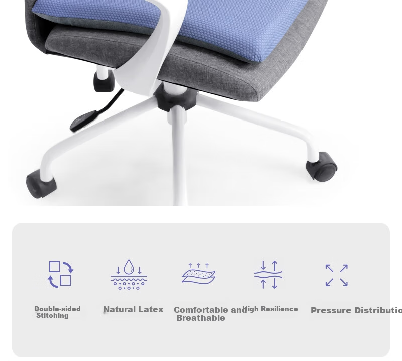 FOOJO Natural Latex Seat Cushion, Double-Sided, Back Support for Long Sitting, Chair Pad for Office And Car Use, Breathable Seat Cushio 3