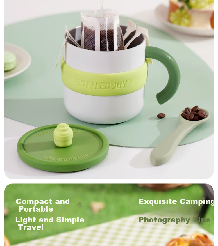 Dundun Bottled Joy Mug with Lid, Office Water Cup, 316 Stainless Steel Cup, Wang Yibo Insulated Coffee Mug 1