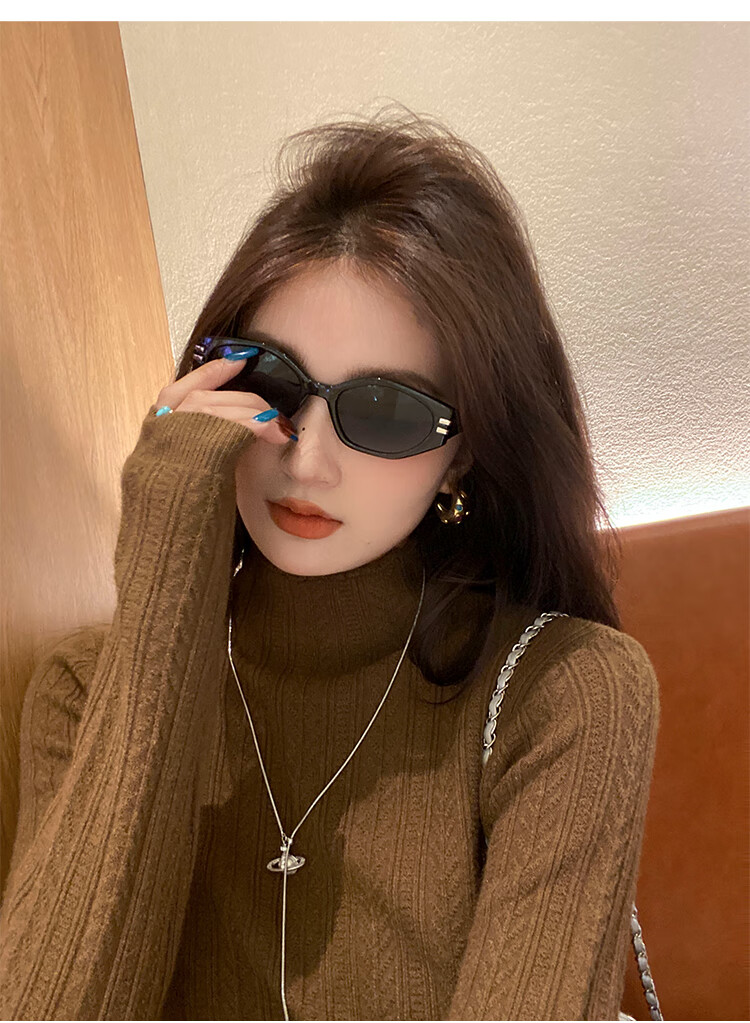YUZHAOLIN Apricot Half Turtleneck Base Shirt Women's Little Chanel Style Inner Wear 2025 Autumn Winter New Sweater Knit Top 19