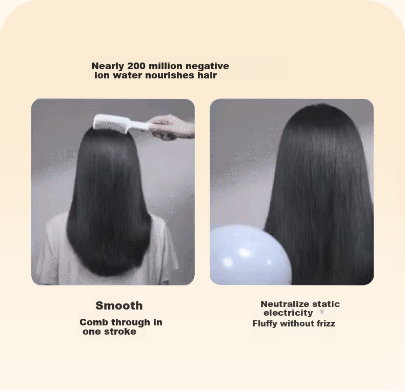 UBelle [Mid-Autumn Festival Gift] Wireless Straightening Brush, 200 Million Negative Ions Hair Care, Portable Dual-Use Straightener And Comb, Smooth High Crown, Birthday Gift for Girlfriend 14