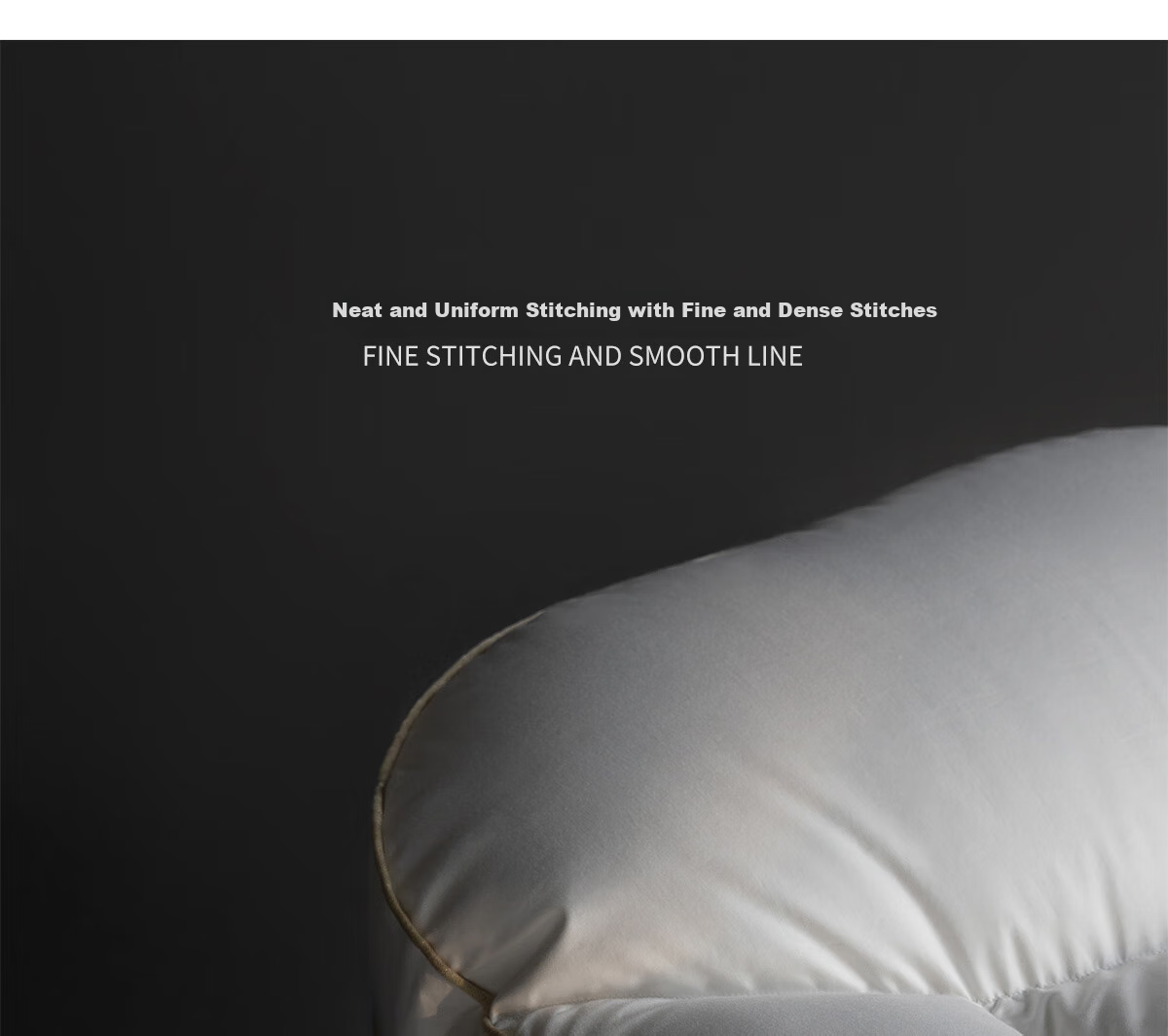 SIDANDA Partition down Pillow, 95% Goose Down Pillow, Single Pillow Core, 100-Count Pure Cotton, Antibacterial Cervical Pillow, Universal Pillow 32