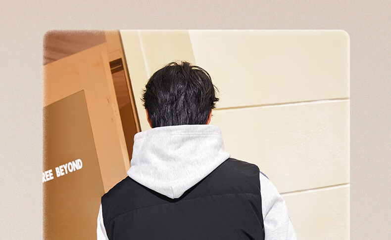 361° Men's Down Vest Autumn Winter New Waterproof Warm Sports Casual Running Stand Collar Jacket 652544401-4 10