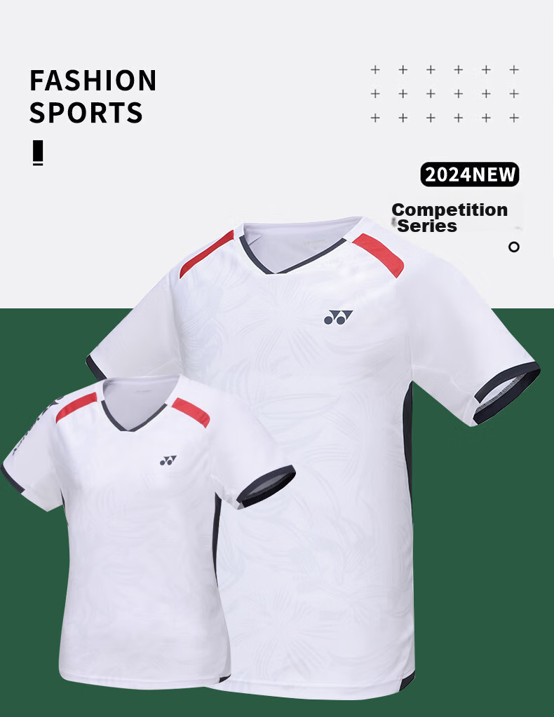 YONEX Badminton Shirt for Competition And Training, Sweat-Wicking Breathable Sports T-Shirt for Men, 115374TCR Sky Blue XO 7