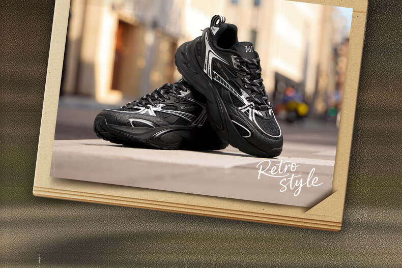 361° Men's Winter New Year Wheel 3.0 Retro Leather Casual Thick Sole Dad Shoes 672546760-2 2