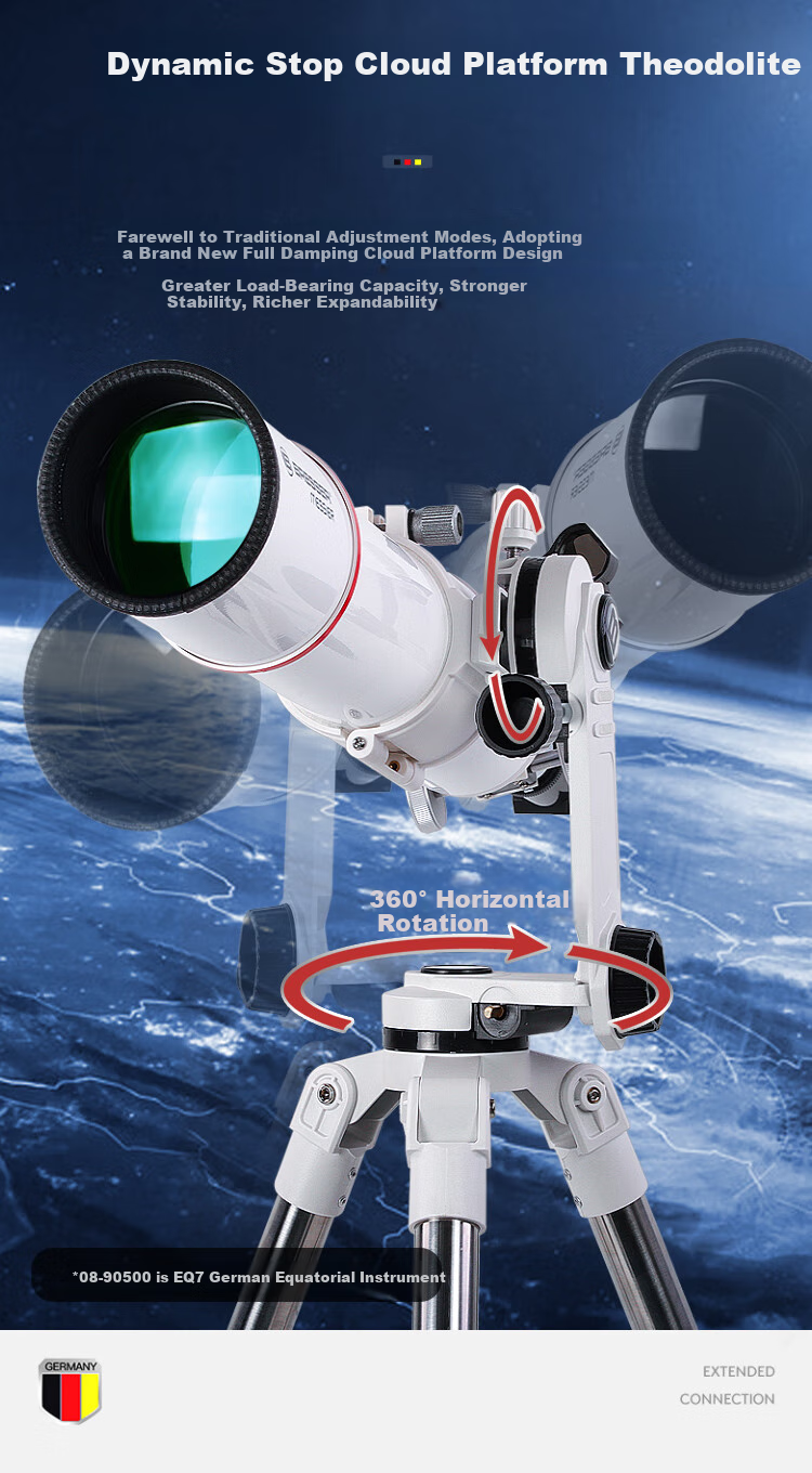 Bresser Astronomical Telescope for Children And Students to Observe Stars And Moon, Professional-Grade Astronomical AR102/660 New Year Gift 5