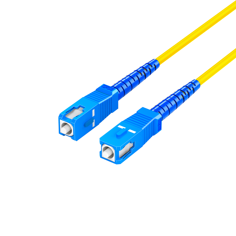 OFNP FTTH Fiber Optic Patch Cord Engineering Telecom Grade SC-SC (UPC) Single Mode Single Core Drop Fiber Cable Low Smoke Zero Halogen Eco-friendly Jacket Data Center Transceiver Pigtail 3m 2-22212