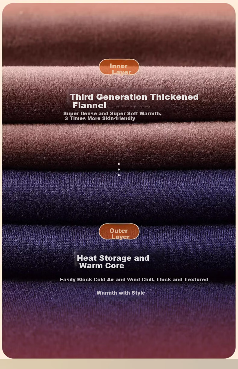 LangSha Thermal Underwear for Men, New Autumn And Winter 2026 Collection, Warm Fleece-Lined Thickened 7A Antibacterial German Fleece Heating Autumn Top And Pants for Me 9