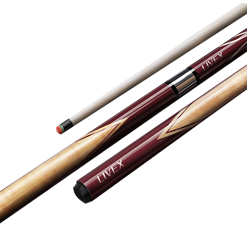 LIVEX Charlie Billiard Cue Mid Joint 11.5mm Pot Cue Black 8-Piece American 16-Color Nine-Ball Cue