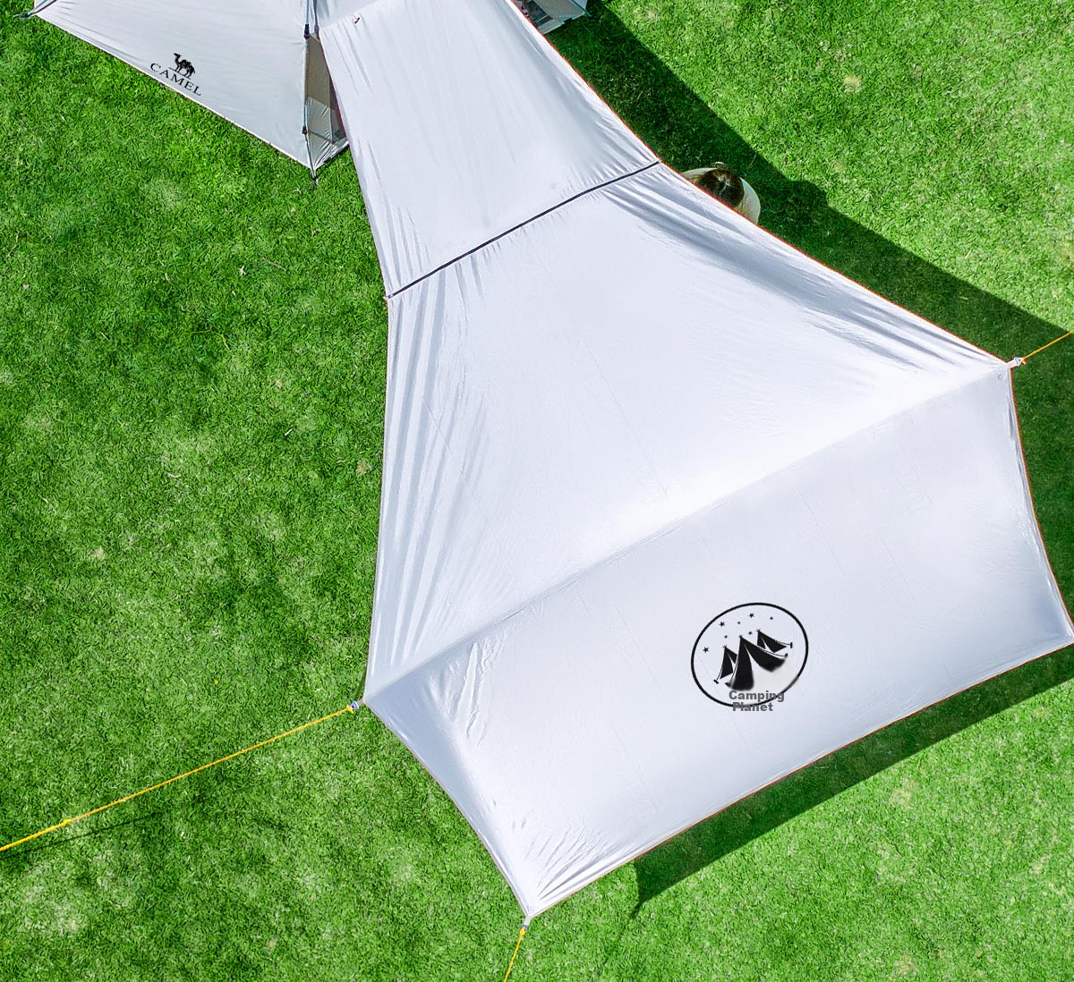 CAMEL X Outdoor Canopy Tent, Foldable Portable Hexagonal Camping Overnight Outdoor Camping Complete Set of Equipment 5