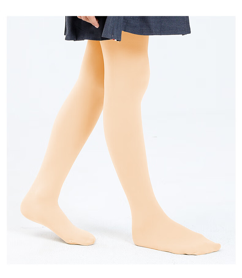 Barbie Children's Spring and Autumn Tights Nude Color Dance Stockings Thin Skin-tone Long Socks for Girls 10