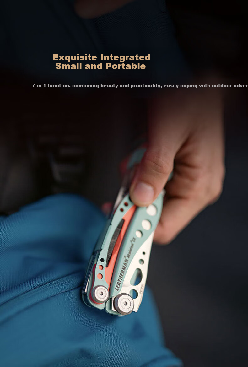LEATHERMAN SKELETOOL CX Dark Green, Multifunctional Combination Tool, Outdoor EDC Portable Equipment 3