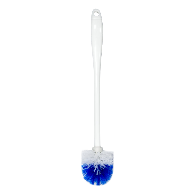 Jiebishi Soft Bristle Toilet Brush, Plastic Cleaning Brush, Extended Multi-Purpose Cleaning Brush, Large Brush Head, Wall-Mounted Bathroom Brush, 1 Piece
