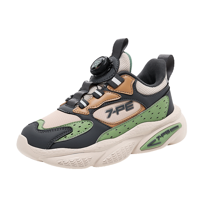 7-PE Boys' Sports Shoes 2025 Winter New Fleece-Lined Cotton Casual Soft Sole Waterproof Leather Kids Shoes