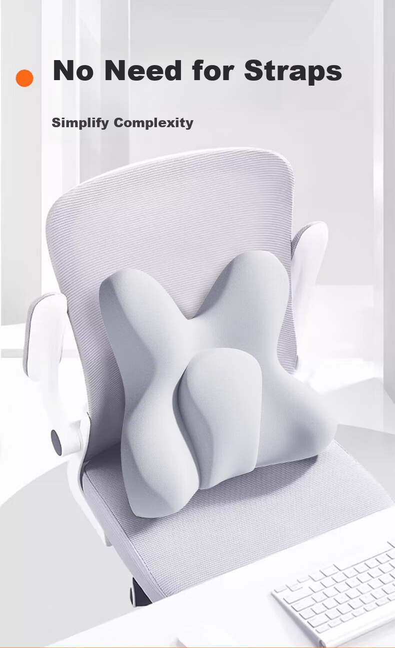 Jingmao Lumbar Support Cushion, Office Chair Backrest Pad, Spine-Curving Adhesive Seat Cushion, Ergonomic Back Support, Waist Protection Device 5