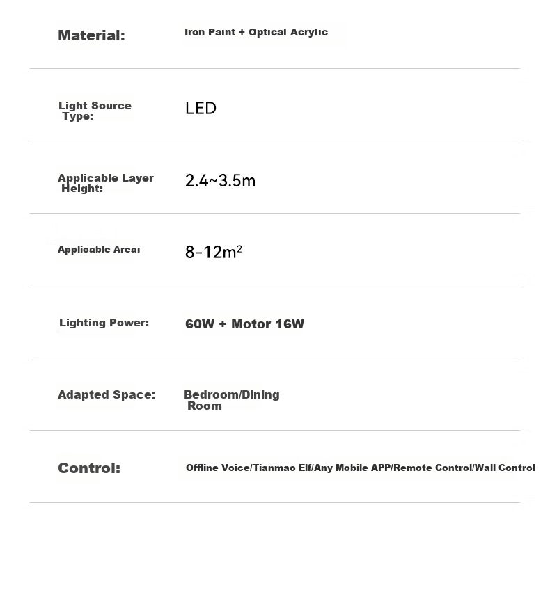 HSOS AI Voice-Controlled Smart Invisible Fan Light for Bedroom And Dining Room, Ceiling-Mounted Quiet Variable-Speed Electric Fan Pendant Light 44