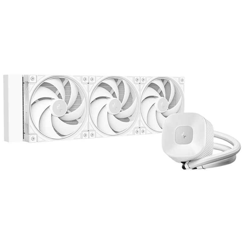 DEEPCOOL LE360V2 PURE WHITE All-in-One Liquid Cooler with Pre-installed Ring Fans, PWM Pump, 3-Year Warranty