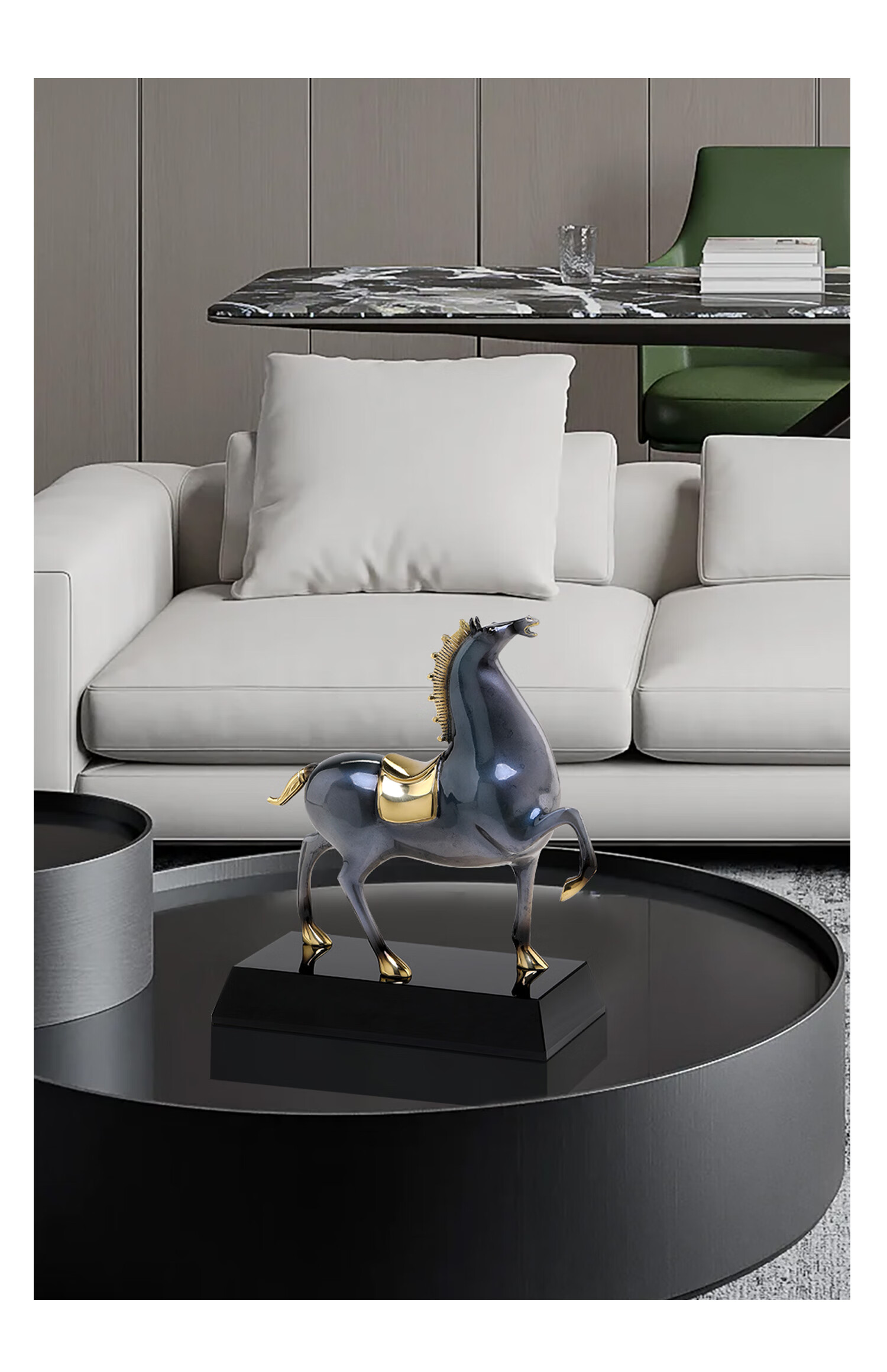 Mr. Nanchu Copper Horse Figurine Success Arrival Decorative Craft High-End Living Room Entrance Office Housewarming Opening Gift 1