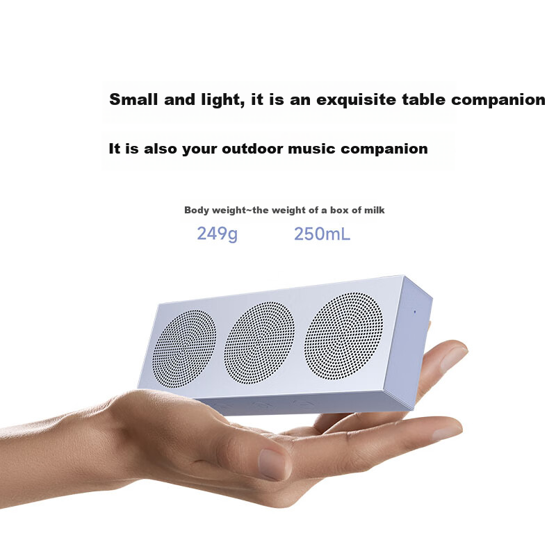 MI Xiaomi Portable Bluetooth Speaker, Titanium Color, Slim And Portable Desktop Bluetooth Speaker, MI 17 Launch Event Outdoor Speaker, Ultra-Thin Dustproof And Waterproof NFC