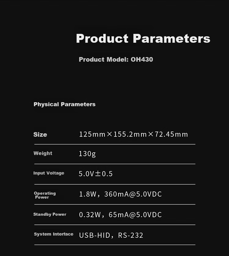 Honeywell Wireless Barcode Scanner, Barcode, 1D Barcode Scanner, Warehouse And Supermarket Barcode Scanner, Plug And Play, with Base OH3503 Black 13