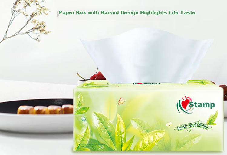 Mind Act Upon Mind Tea Language Classic, 200 Sheets Two-Layer Boxed Facial Tissues H200, 3 Boxes 3
