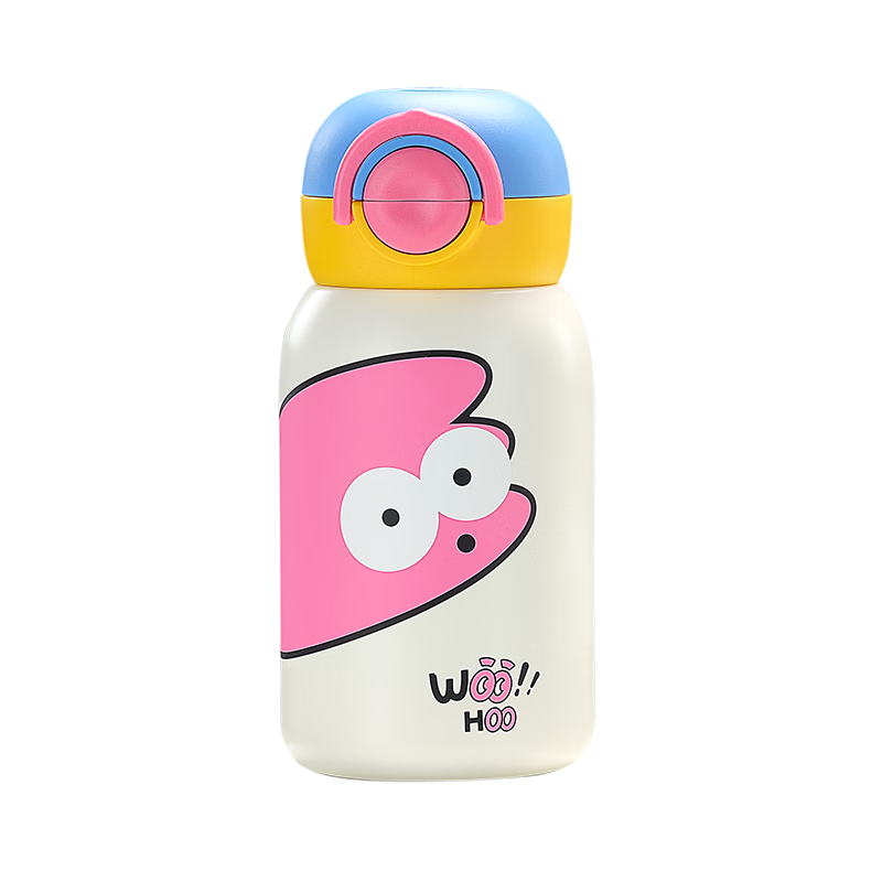Gb Children's Insulated Cup with Straw, 316L Stainless Steel Dual-Use Thermos Cup 580ml - Free Cup Sleeve Included