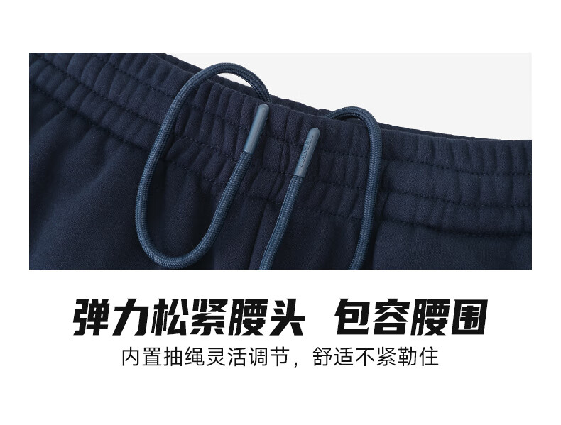 CAMEL Women's Fleece-Lined Sports Pants Loose Casual Straight Knit Trousers J23CAVL6057 Phantom Black XL 3