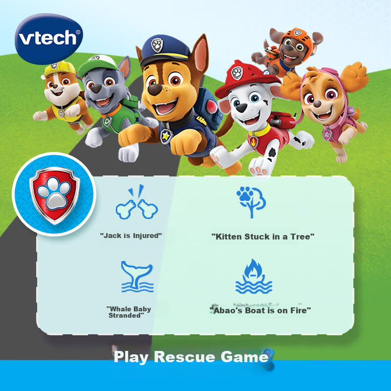 Игровой набор Vtech Руль "Щенячий патруль", интерактивная игрушка для ролевых игр, подарок для мальчика