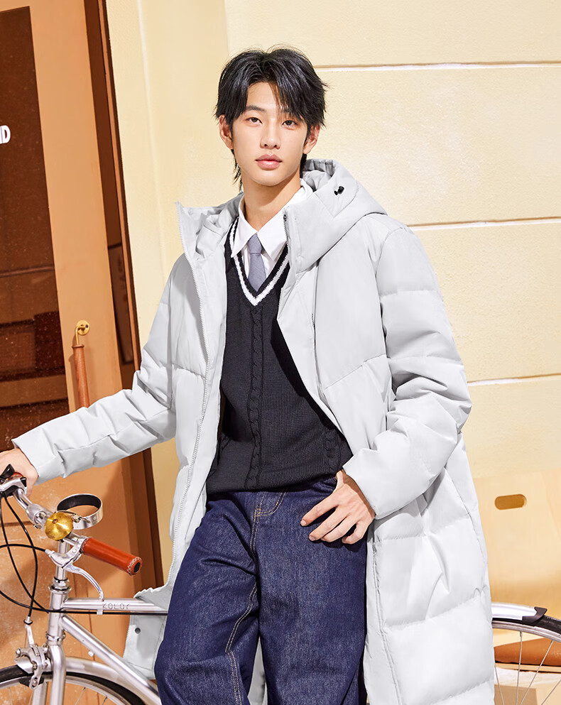 361° Long Down Jacket Unisex Winter New Three-Proof Warm Hooded Sports Casual Coat 632544301-1 4