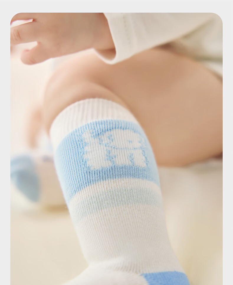 Babycare Children's Socks Autumn Winter Thickened Cotton Floor Socks Baby Socks Newborn Socks Brown Bear Dream 3 Pairs S 19